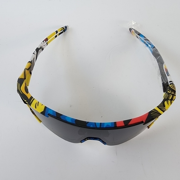 NWT Black Multicolor Full Coverage Sport Sunglasses - Picture 10 of 11